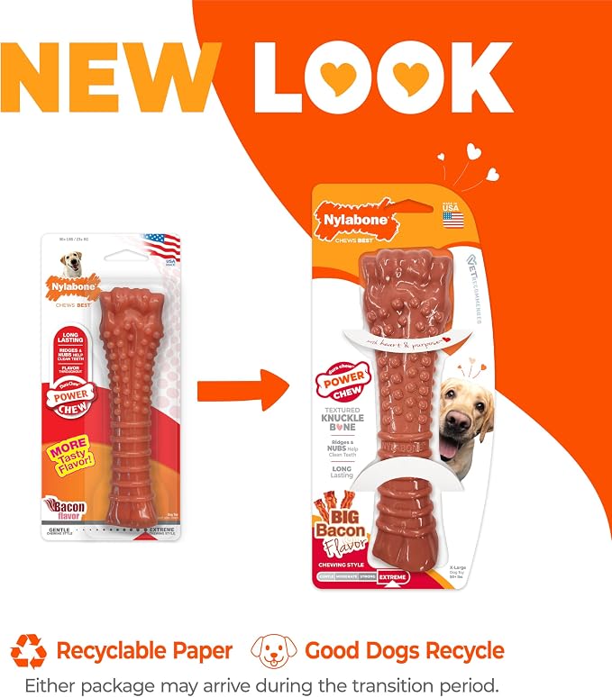 Nylabone Textured Knuckle Bone Power Chew Toy - Image 3