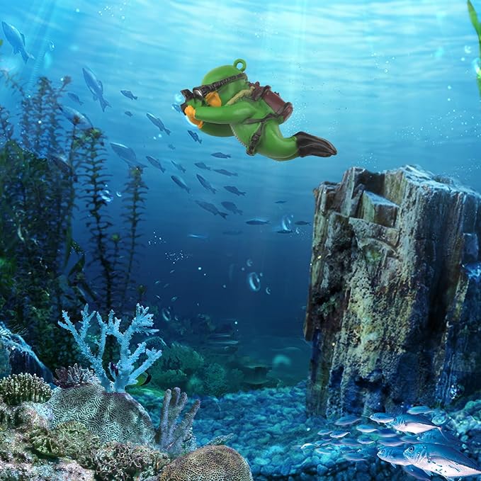 onesimcr Floating Fish Tank Decorations, Aquarium Decorations, Lovely Diver - Image 5