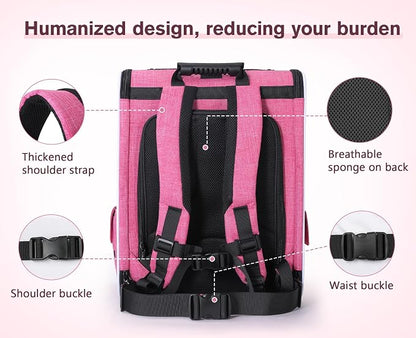 Pecute Cat Backpack Carrier Expandable, Pet Backpack - Image 4
