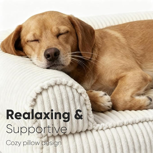 FUKUMARU Cute Dog Bed, Thickened Orthopedic Dogs Couch, 36in Egg Crate Foam Pet - Image 2