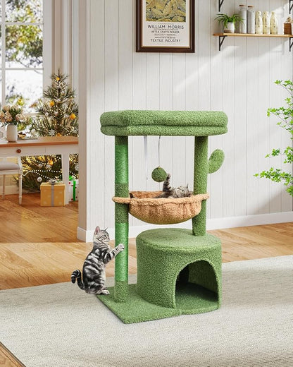 SYANDLVY Cactus Cat Tree for Indoor Cats, Modern Cat Furniture - Image 2