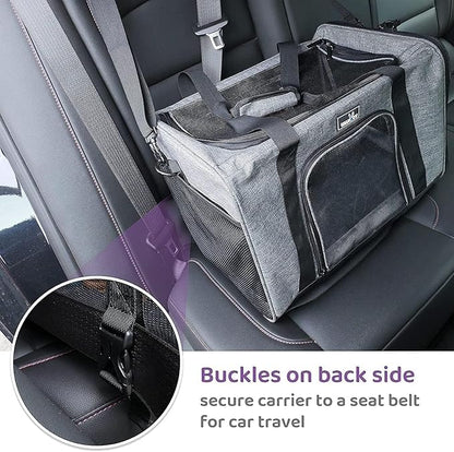 Dog Carriers for Small Dogs, Cat Carrier Travel, Expandable, Collapsible - Image 3