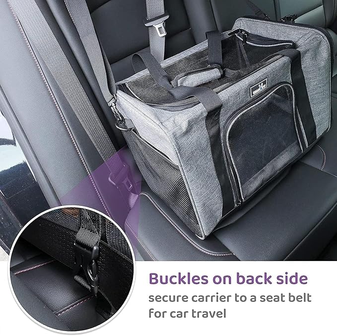 TSA Approved Pet Carrier for Small Cats Dogs, Travel Bag - Image 6