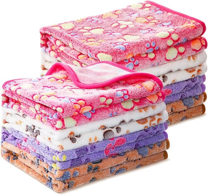 Tegeme 8 Pcs Fleece Dog Blankets by Tegeme
