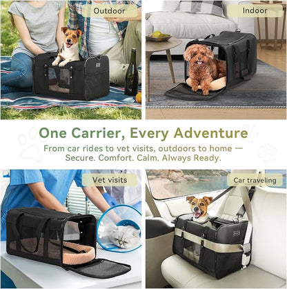 Petsfit 19x12x12 Pet Carrier for Large Cats, Soft-Sided Small Dog Travel Carrier - Image 8