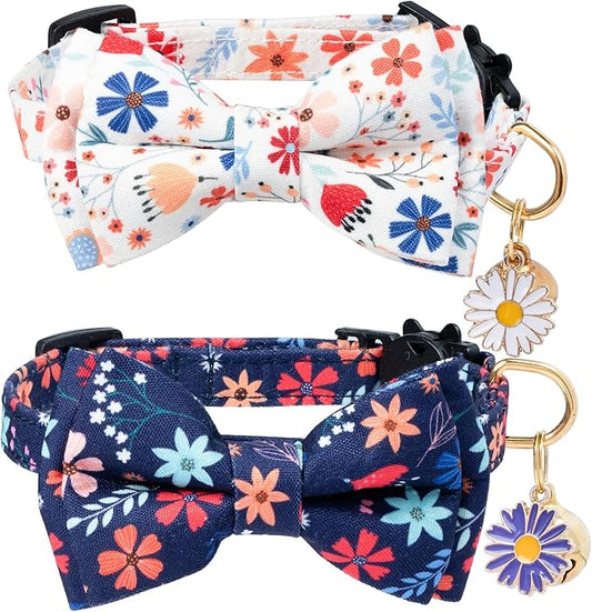 Flower Cat Collar Breakaway by PREHAI