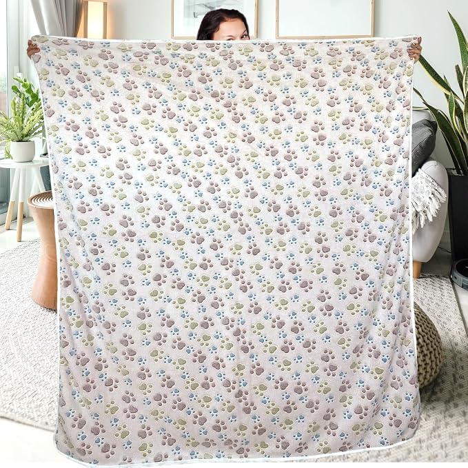 Dog Blankets for Large Dogs, Soft Fluffy Flannel Pet Blanket Mat Cover for Bed - Image 6