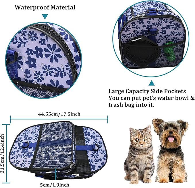 Soft-Sided Kennel Pet Carrier for Small Dogs, Airline Approved Cat Carriers Dog - Image 5