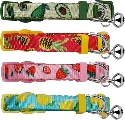 azuza 4 Pack Cat Kitten Collar Breakaway - Image 7