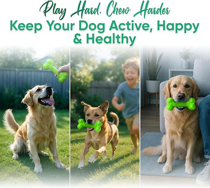 Natural Rubber Dog Chew Bone – Treat-Dispensing, Tough & Indestructible Chew - Image 7