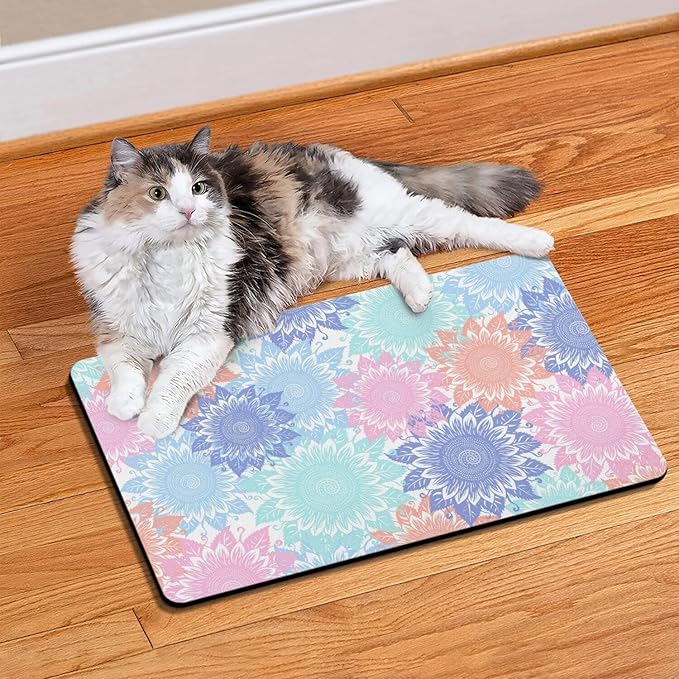 Pet Feeding Mat for Floors Waterproof Dog Mat for Food and Water Absorbent - Image 8