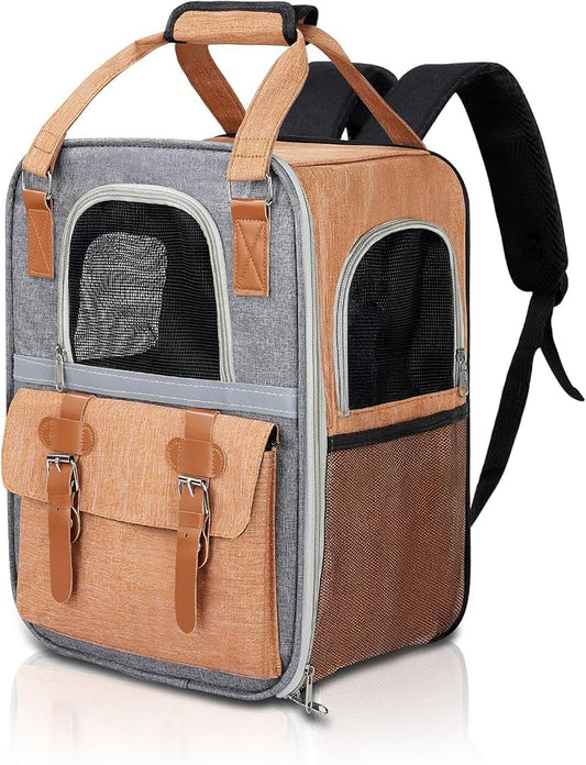 ‌YooxArmor Cat Carrier Backpack, Airline Approved Mesh Dog Backpack by YooxArmor