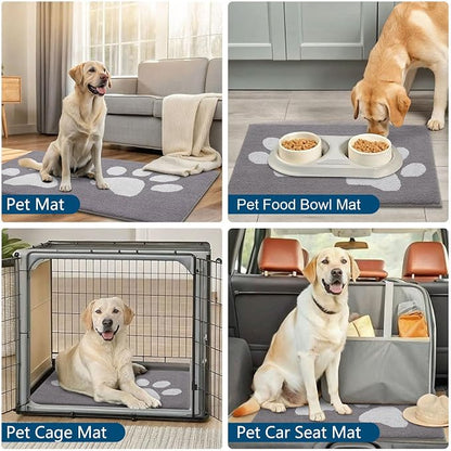 Buganda Dog Door Mat for Muddy Paws, Absorbent Dirt Trapper Washable Indoor - Image 9