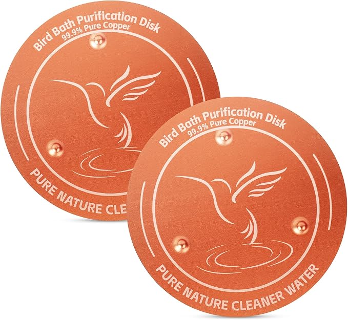 2 Pack Bird Bath Copper Disk, 99.99% Pure Copper Purification Disk by Unknown
