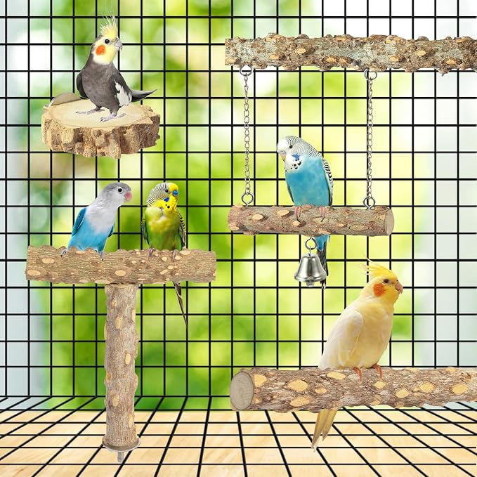 Bird Perches, Bird Perch Chewing Stick Cage Accessories Parrot Climbing - Image 5