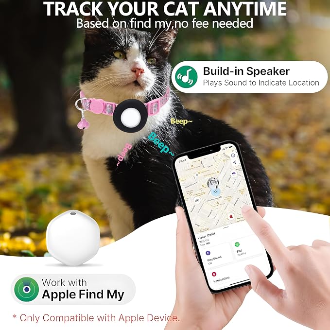 GPS Tracker for Cats, Mini GPS Pet Tracker, IPX8 Waterproof Cat Trackers - Image 5