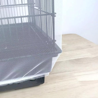 Birdcages Mesh Net Skirt Cover Reusable Stretchy Bird Cage Seed Catcher - Image 6