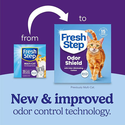 Fresh Step Clumping Cat Litter, Long Lasting Odor Control Kitty Litter - Image 2