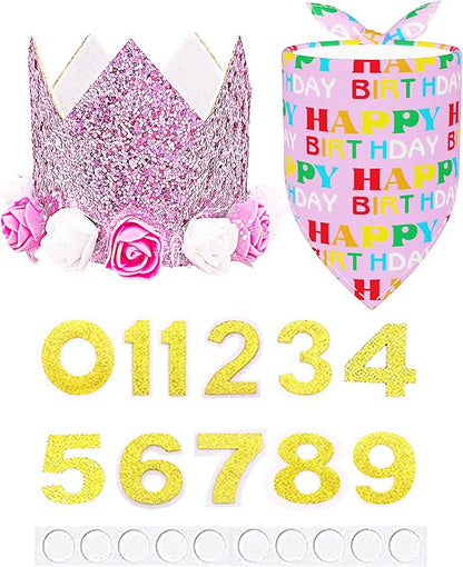 PET SHOW Pink Crown Hat Dog Birthday Party Supplies by PETSHOW