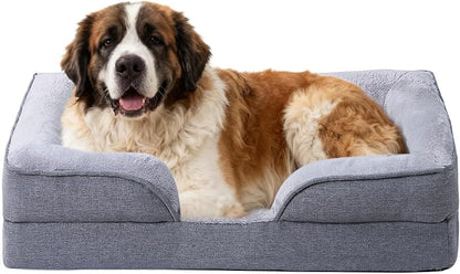 Makigued Orthopedic Dog Bed for Large Dogs Egg Crate Foam Pet Sofa by Makigued