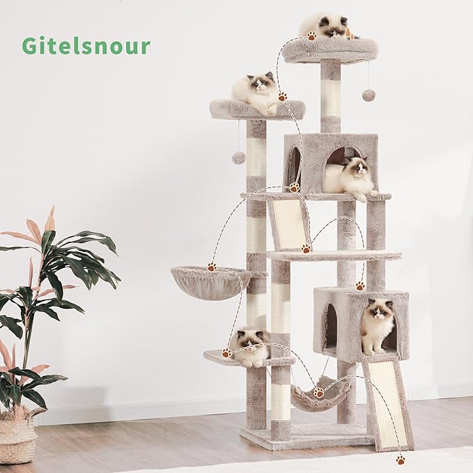 Cat Tree for Indoor Cats, Sturdy Cat Tree House - Image 7