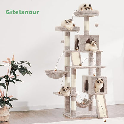 Cat Tree for Indoor Cats, Sturdy Cat Tree House - Image 7