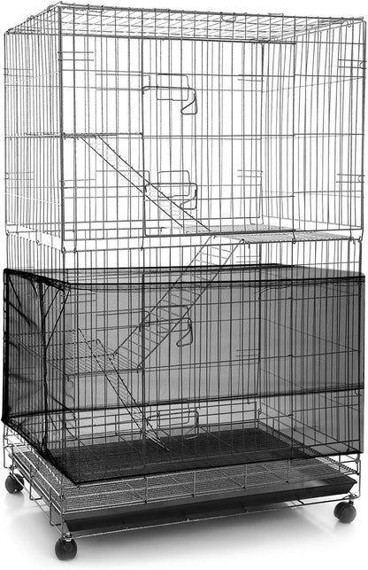 Shappy Large Bird Cage Seed Catcher, Bird Cage Cover Net Skirt Guard, by Shappy