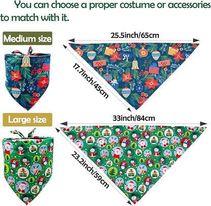30 Pcs Christmas Happy New Year Dog Bandanas Bulk - Image 2
