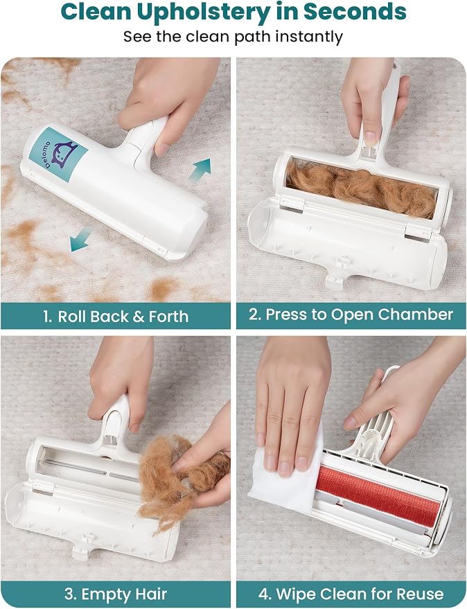 DELOMO Pet Hair Remover Roller: Reusable Lint Roller - Image 3