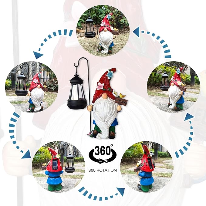 Solar Garden Gnomes Statue - Image 7