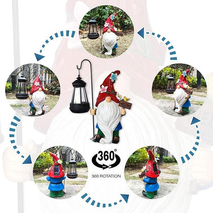 Solar Gnome Garden Statues Outdoor Décor - Image 6