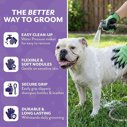 H HandsOn Pet Grooming Gloves - Image 5