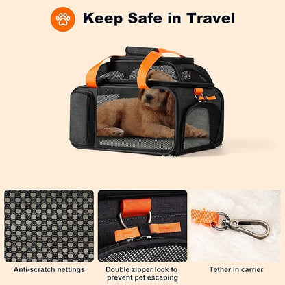 17x12.5x8.5 TSA Approved Expandable pet Carrier - Image 6