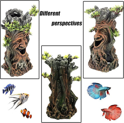 Tfwadmx Fish Tank Tree Trunk Decoration Aquarium Statue Hollow Stump Root - Image 3