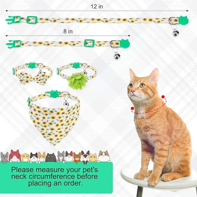 Breakaway Cat Collars with Bell & Cute Pendants - Image 2