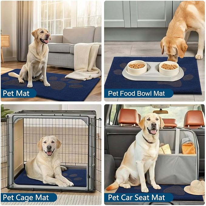 Buganda Dog Door Mat for Muddy Paws, Absorbent Dirt Trapper Washable Indoor - Image 9