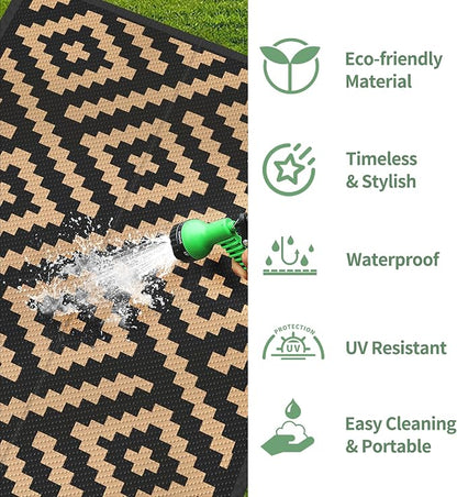 GENIMO Outdoor Rug 2.5'x8' Waterproof, Reversible Camping Mat, Plastic Straw - Image 5