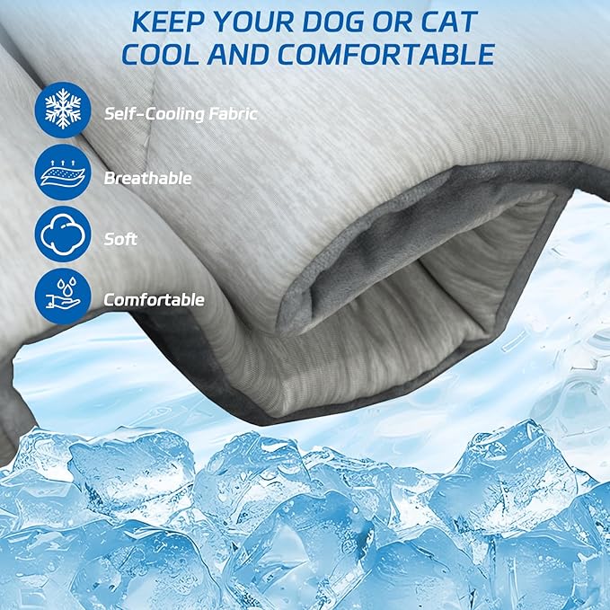 Dog Cooling Mat Self Coolings Foldable Cooling Pad - Image 2