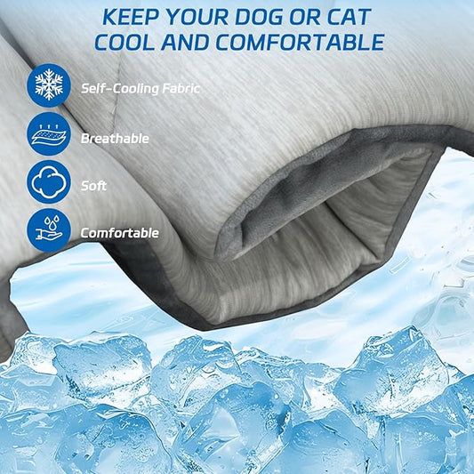 Dog Cooling Mat Self Coolings Foldable Cooling Pad - Image 2
