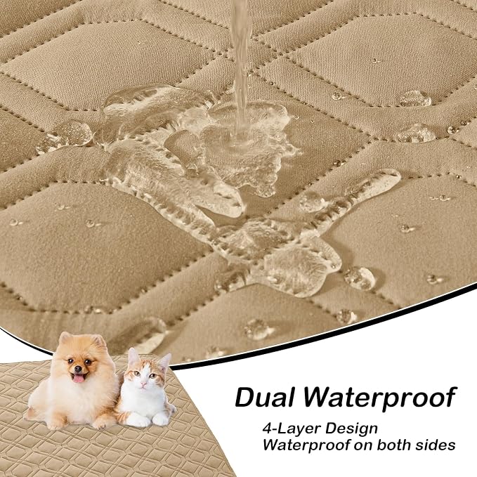 hyha Waterproof Dog Bed Blanket, Soft Pet Blankets, Waterproof Couch Cover - Image 2
