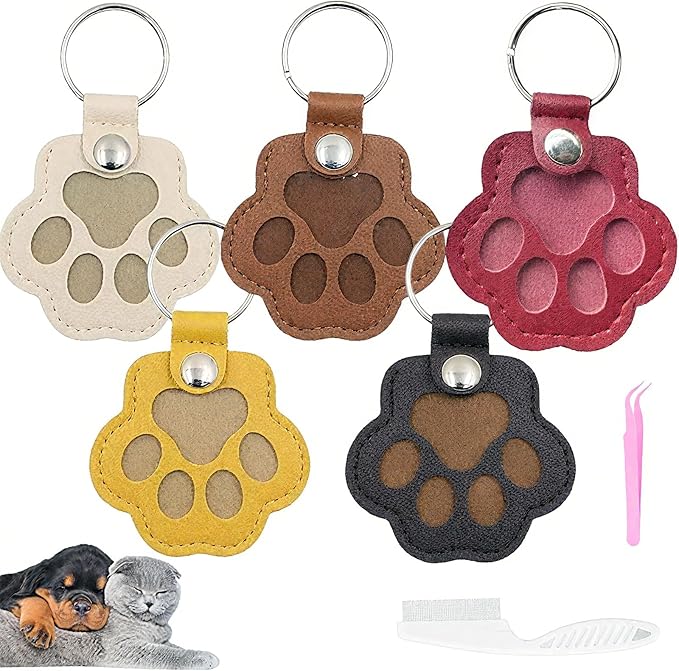 Cat & Dog Hair Keychain by Unknown