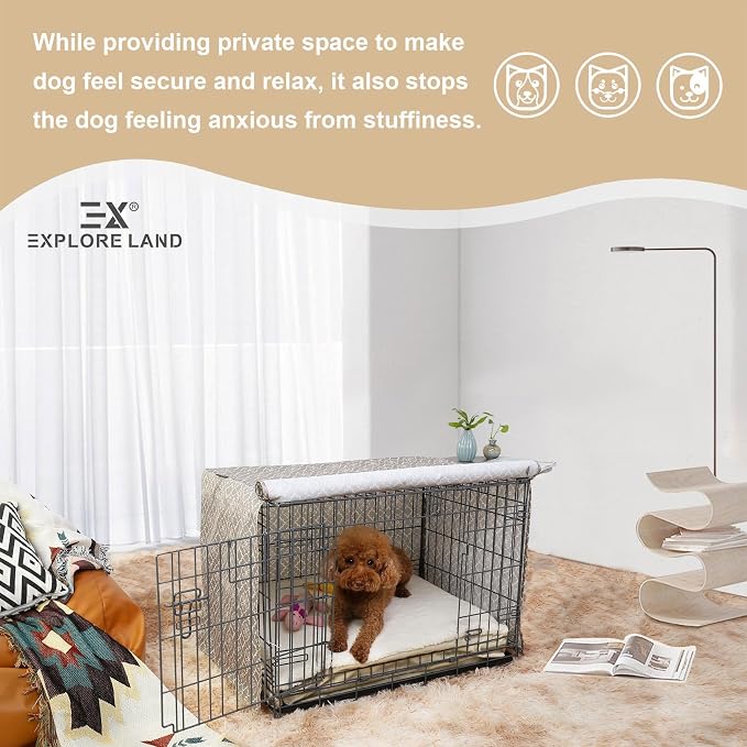 Explore Land Pattern Dog Crate Cover - Image 6