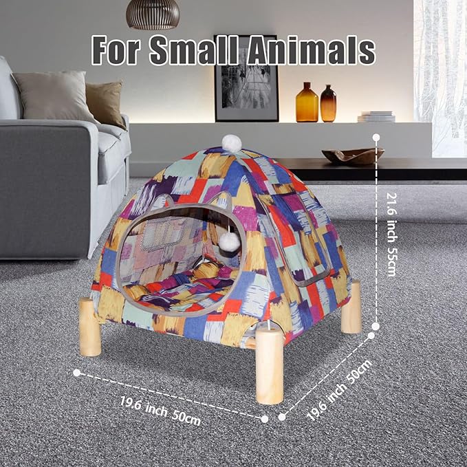 Pozico Portable Cat Tent Bed – Lightweight Foldable Cat House - Image 3