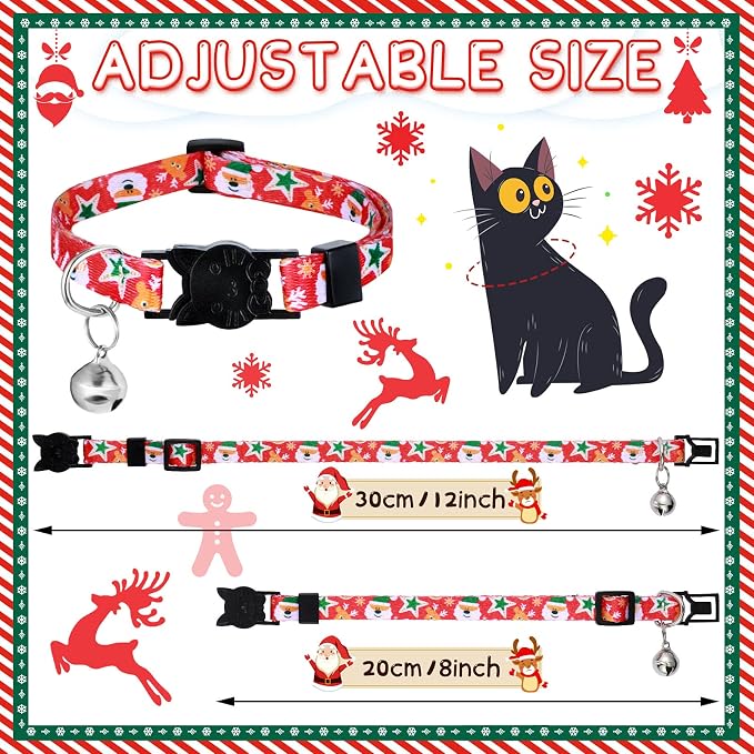 Talltalk 15 Pcs Holiday Cat Collars St. Patrick's Day Easter Adjustable - Image 8