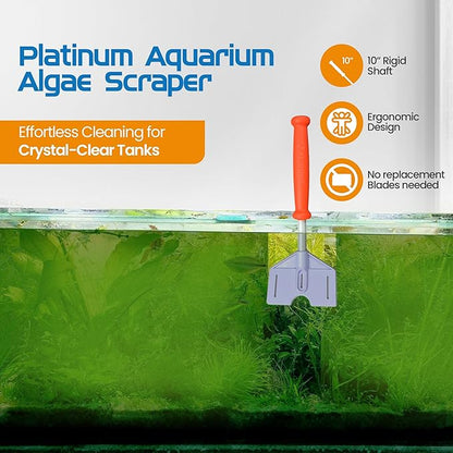 FLIPPER Platinum Stubby Hand Algae Scraper – Aquarium Glass & Acrylic Cleaner - Image 2