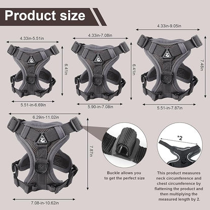 Wanheart Summer cat Chest Harness and Leash, Anti-Escape Adjustable Soft mesh - Image 2