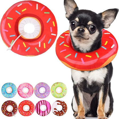 Cat Cone Collar Soft, Cute Cat Donut Collar After Surgery, Adjustable Kitten by Unknown