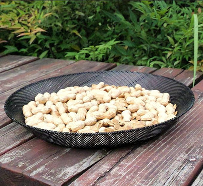 2pcs Metal Round Bird Feeders Tray, Wild Birds Seed Feeder, Mesh Tray Outdoor - Image 7