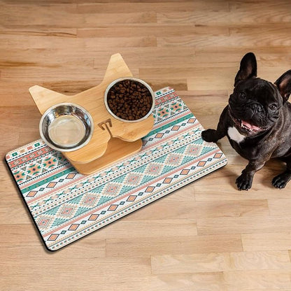 Pet Feeding Mat for Floors Waterproof Dog Mat for Food and Water Absorbent - Image 7