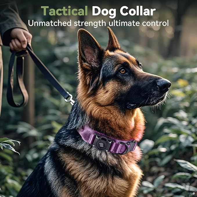 2025 Upgrade Waterproof AirTag Dog Collar, Military Tactical Dog Collar - Image 2